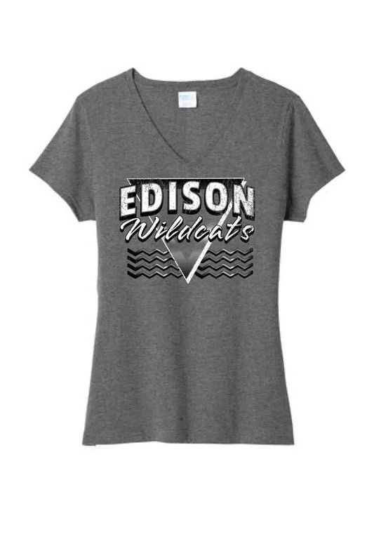 Edison 2024 101 Ladies Tri-Blend V-Neck Tee