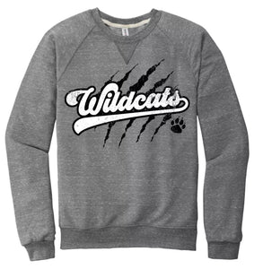 Edison Wildcats 2024 102 Jerzees Snow Heather French Terry Raglan Crew