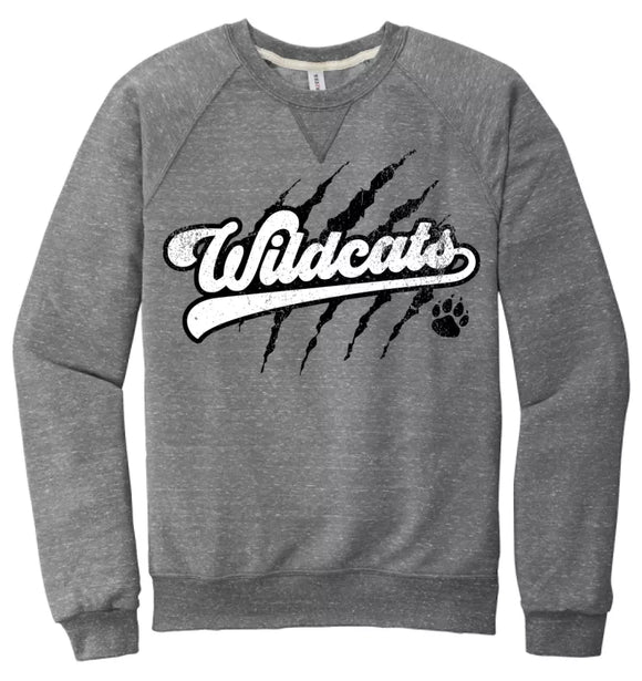 Edison Wildcats 2024 102 Jerzees Snow Heather French Terry Raglan Crew