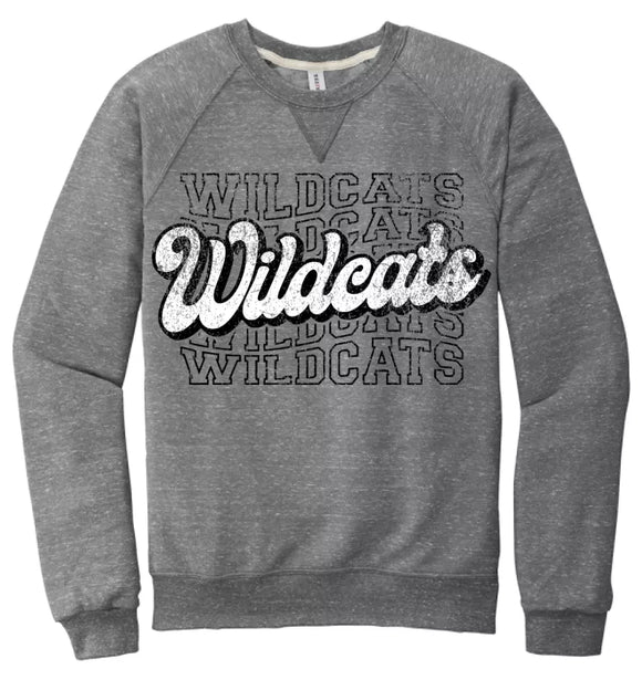 Edison Wildcats 2024 103 Jerzees Snow Heather French Terry Raglan Crew