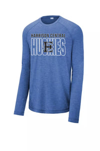 Harrison Central 2024 104 Long Sleeve Tri-Blend Wicking Raglan Tee