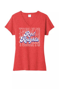 Toronto 2024 103 Ladies Tri-Blend V-Neck Tee