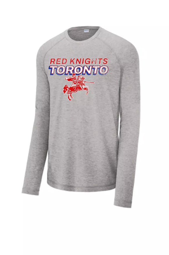 Toronto 2024 104 Long Sleeve Tri-Blend Wicking Raglan Tee