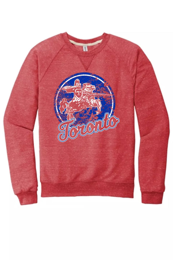 Toronto 2024 105 Jerzees Snow Heather French Terry Raglan Crew