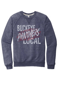 Buckeye Local 2024 001 Jerzees Snow Heather French Terry Raglan Crew