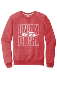 Union Local 2024 101 Jerzees Snow Heather French Terry Raglan Crew