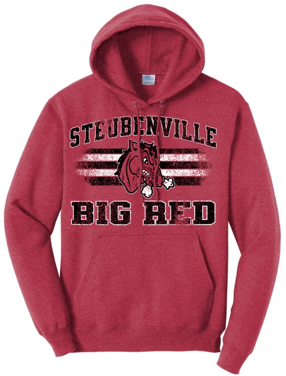 Steubenville Big Red 2024 103 Core Fleece Pullover Hooded Sweatshirt