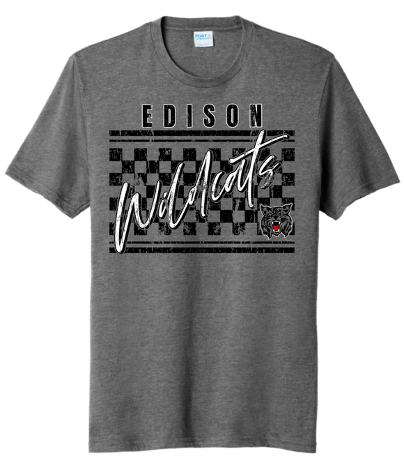 Edison Wildcats 2024 105 Tri-Blend Tee