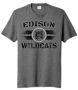 Edison Wildcats 2024 104 Tri-Blend Tee