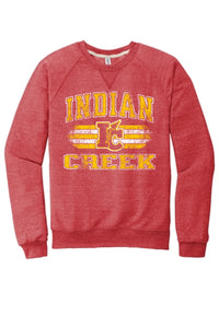 Indian Creek 2024 104 Jerzees Snow Heather French Terry Raglan Crew