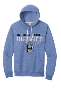 Harrison Central 2024 107 Jerzees Snow Heather French Terry Raglan Hoodie