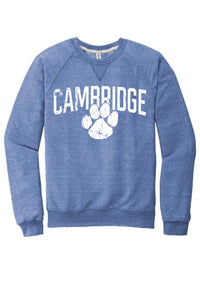 Cambridge 2024 100 Jerzees Snow Heather French Terry Raglan Crew