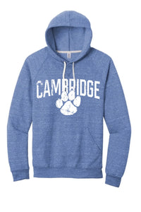 Cambridge 2024 100 Jerzees Snow Heather French Terry Raglan Hoodie