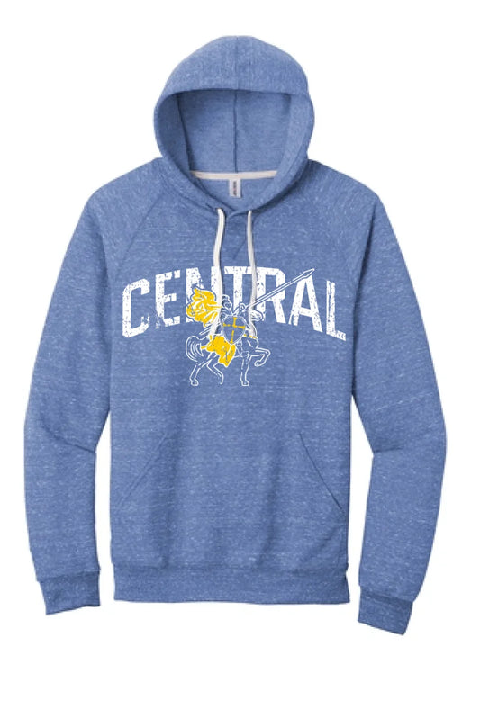Steubenville Catholic Central 2024 100 Jerzees Snow Heather French Terry Raglan Hoodie