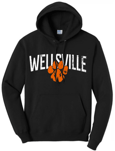 Wellsville 2024 100 Core Fleece Pullover Hooded Sweatshirt