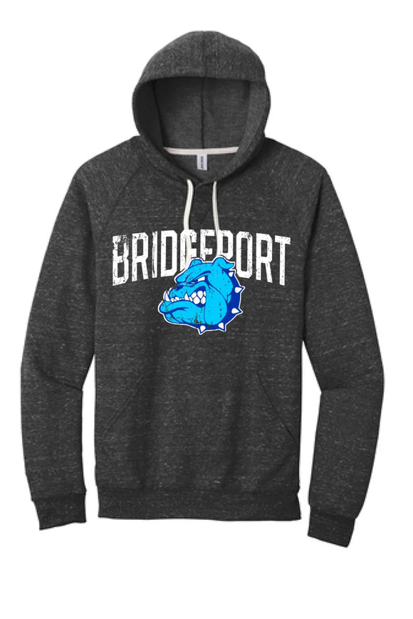 Bridgeport 2024 100 Jerzees Snow Heather French Terry Raglan Hoodie