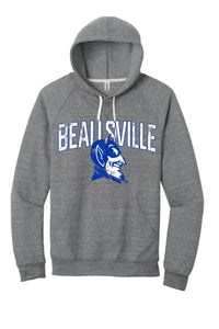 Beallsville 2024 100 Jerzees Snow Heather French Terry Raglan Hoodie