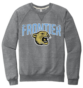 Frontier 2024 100 Jerzees Snow Heather French Terry Raglan Crew