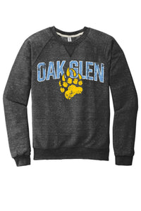 Oak Glen 2024 100 Jerzees Snow Heather French Terry Raglan Crew