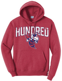 Hundred 2024 100 Core Fleece Pullover Hooded Sweatshirt