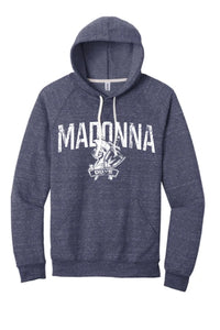 Weirton Madonna 2024 100 Jerzees Snow Heather French Terry Raglan Hoodie