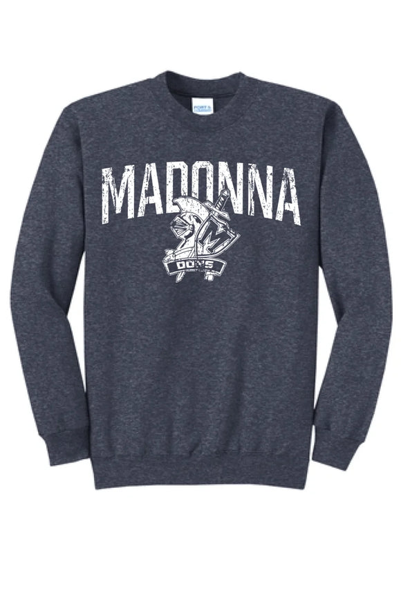 Weirton Madonna 2024 100 Core Fleece Crewneck Sweatshirt