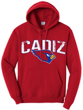 Cadiz Cardinals 2024 100 Core Fleece Pullover Hooded Sweatshirt