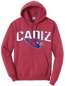 Cadiz Cardinals 2024 100 Core Fleece Pullover Hooded Sweatshirt