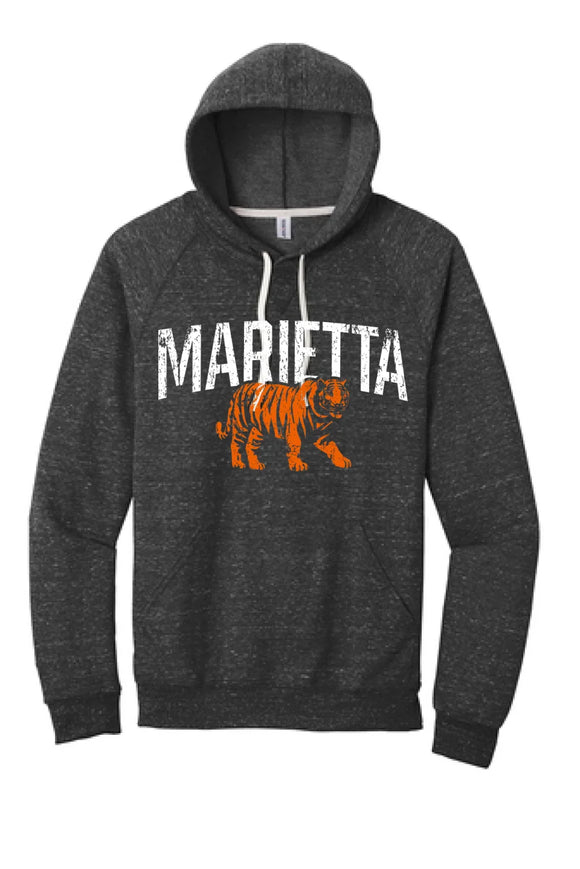 Marietta 2024 100 Jerzees Snow Heather French Terry Raglan Hoodie