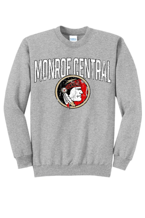 Monroe Central 2024 100 Core Fleece Crewneck Sweatshirt