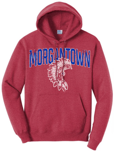 Morgantown 2024 100 Core Fleece Pullover Hooded Sweatshirt