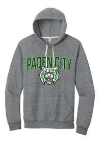 Paden City 2024 100 Jerzees Snow Heather French Terry Raglan Hoodie