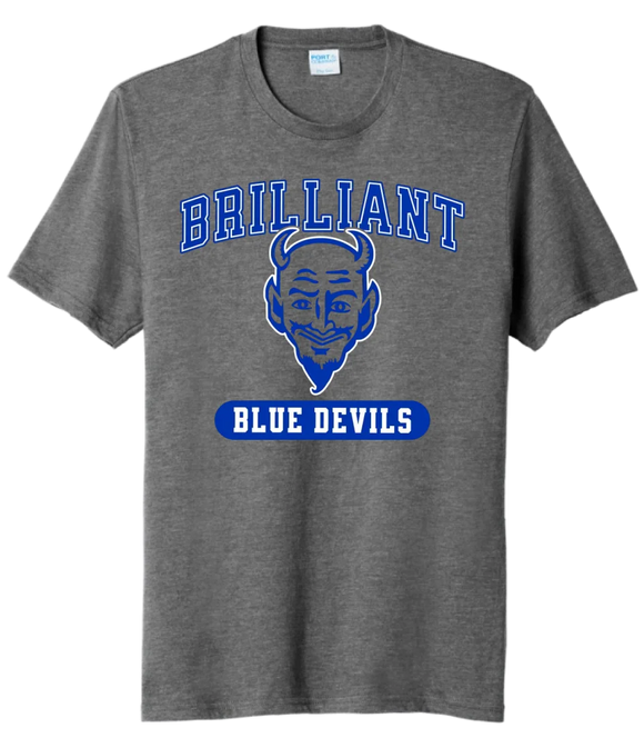 Brilliant Blue Devils 2024 100 Tri-Blend Tee