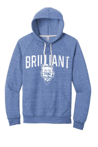 Brilliant Blue Devils 2024 101 Jerzees Snow Heather French Terry Raglan Hoodie