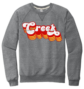 Indian Creek 2024 105 Jerzees Snow Heather French Terry Raglan Crew