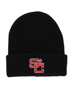 St. Clairsville Embroidery Mega Cap 5001C Waffle Knit Cuff Beanie