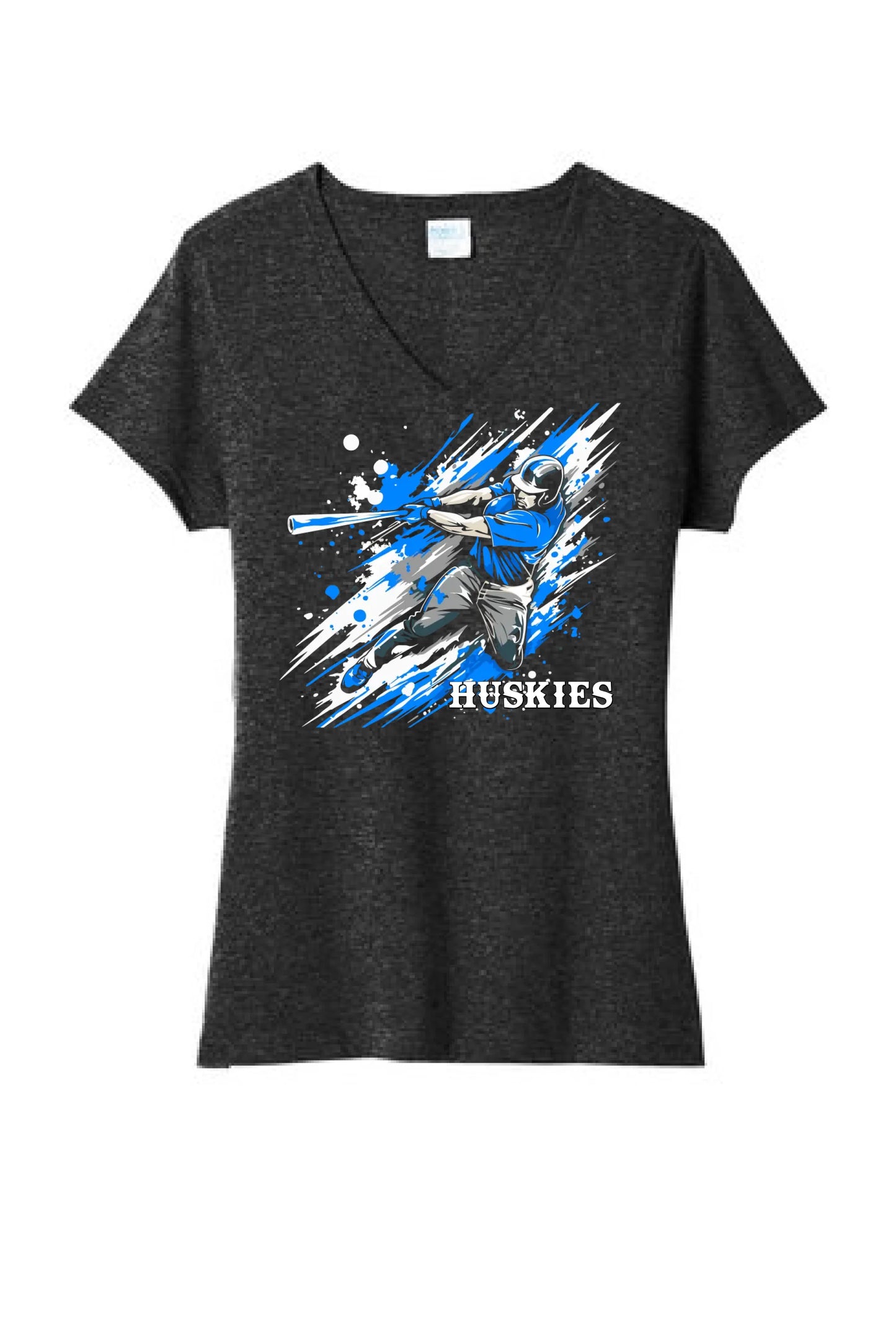 Baseball Slugger- Royal Blue CUSTOM TEXT Tri-Blend Tee