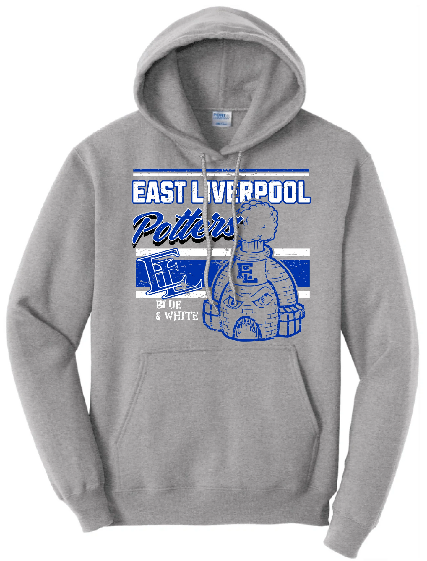 East Liverpool Blue and White