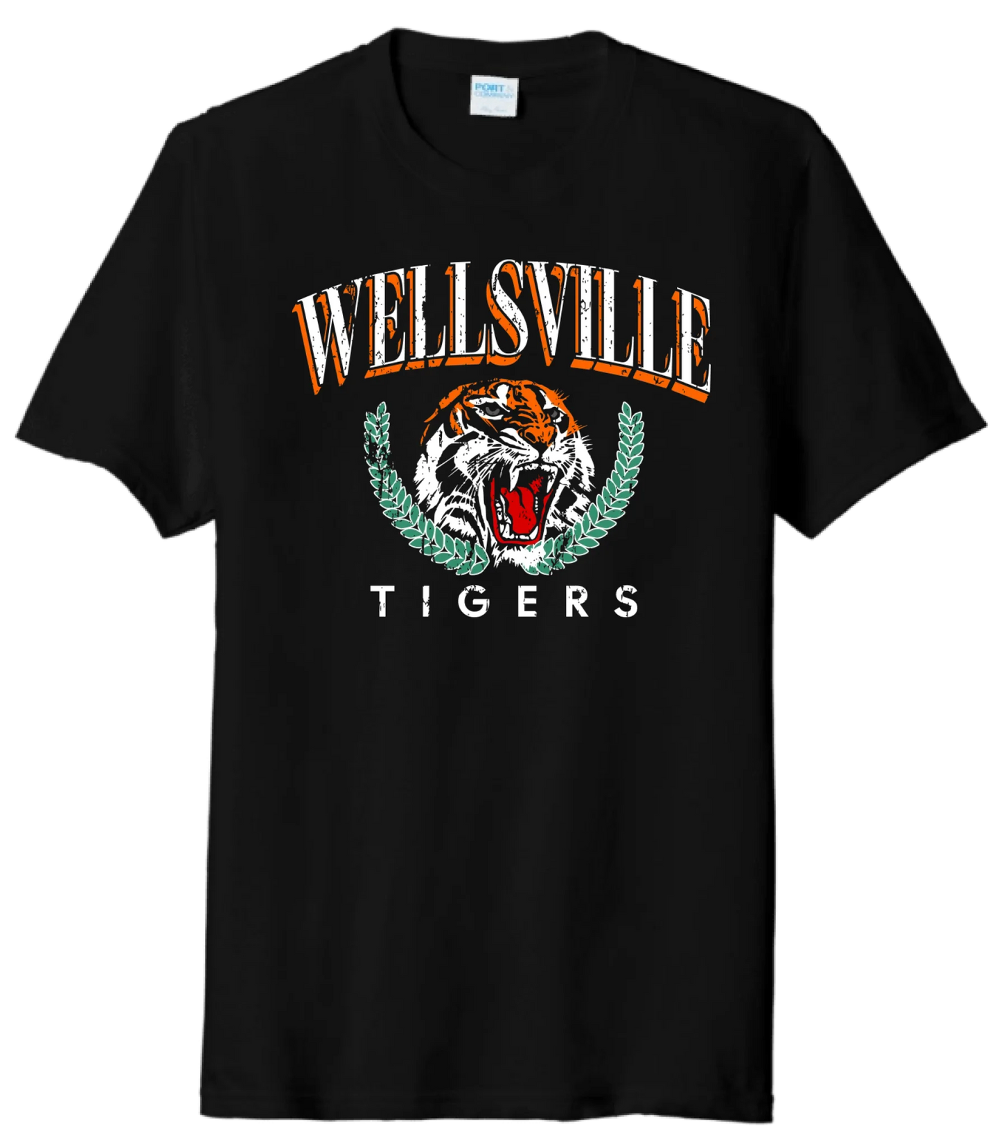 Wellsville Tigers Laurel Wreath