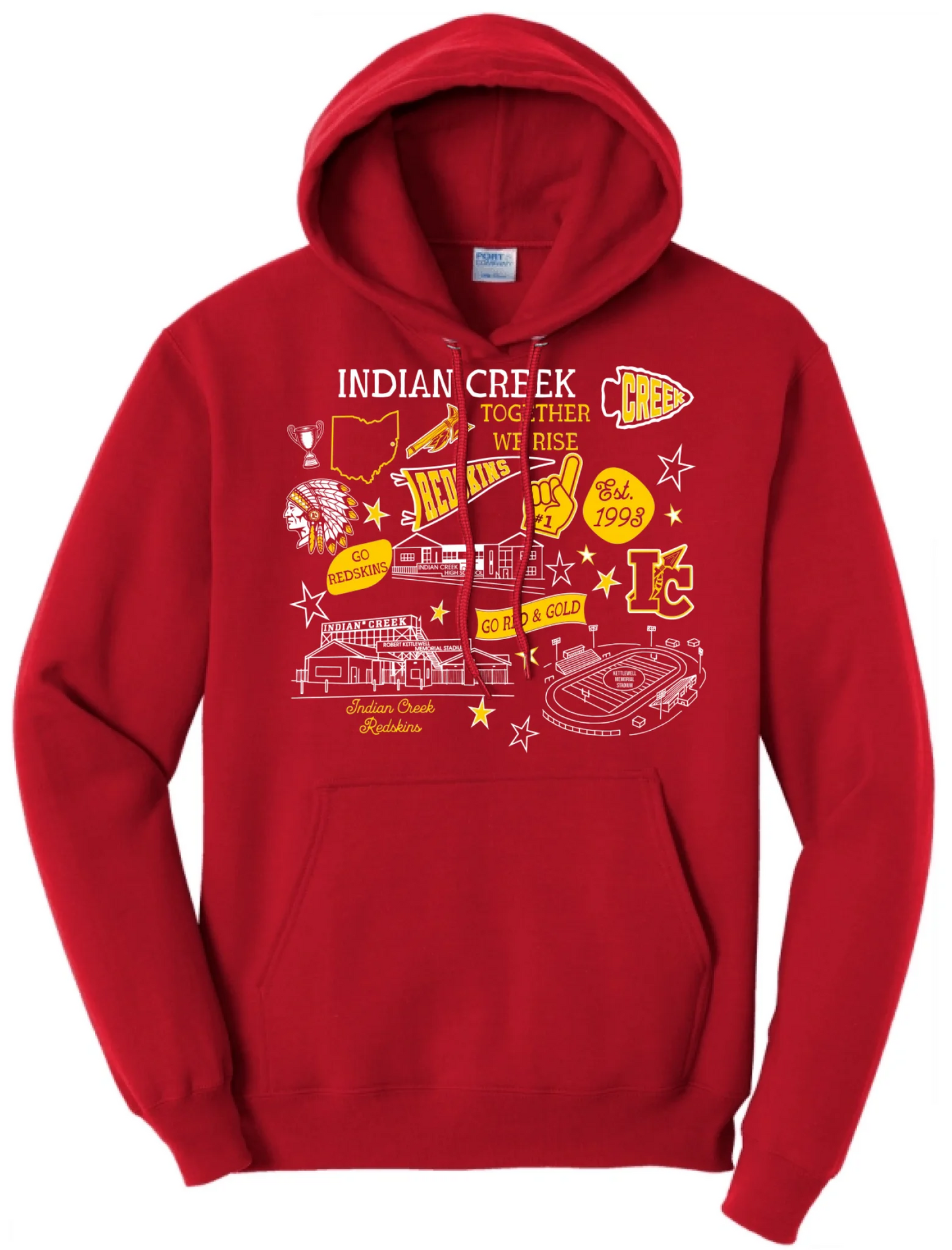 Indian Creek Icons on Red