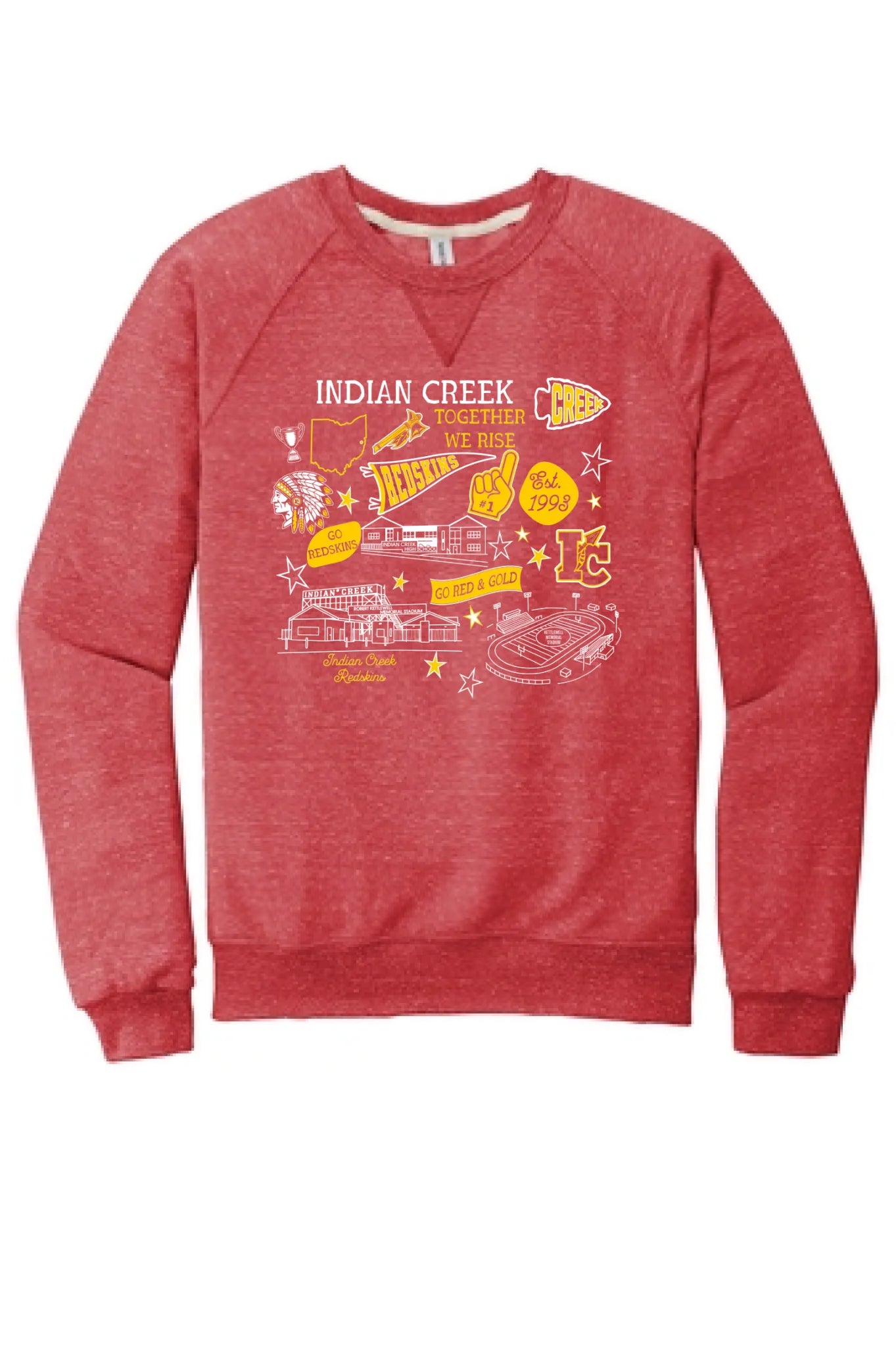 Indian Creek Icons on Red