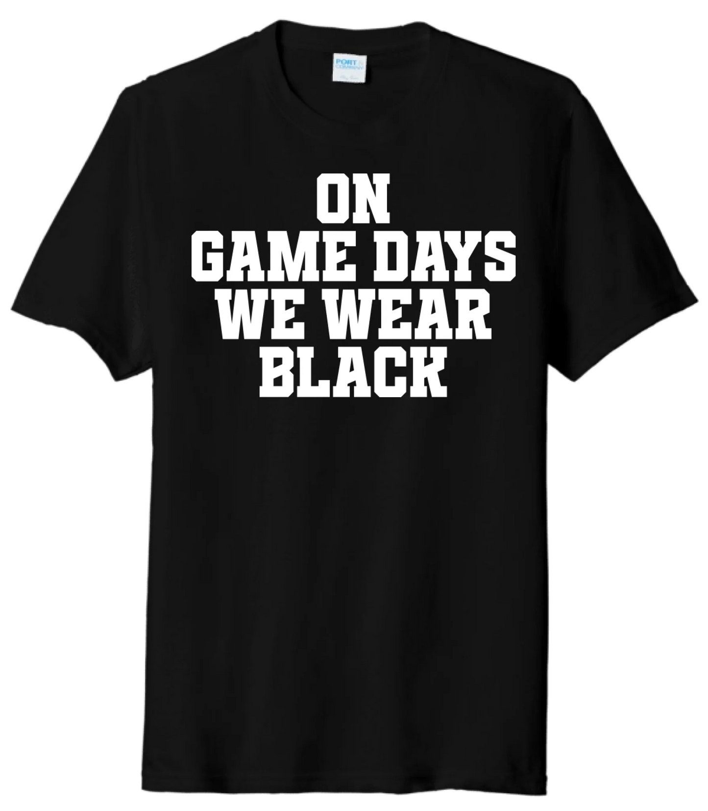 On Game Days We Wear Black