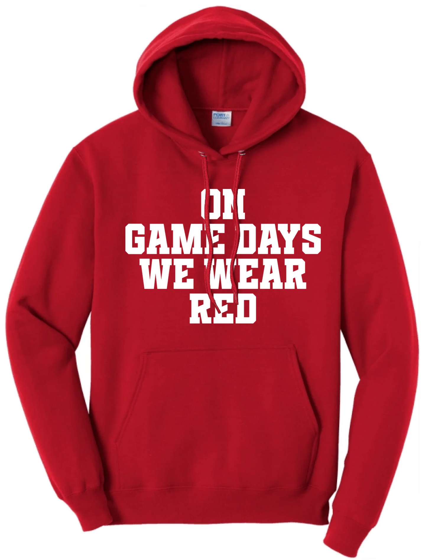 On Game Days We Wear Red