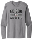 Retro Edison Wildcat Next Level Cotton Long Sleeve Tee