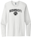 Edison Paw Arch Next Level Cotton Long Sleeve Tee