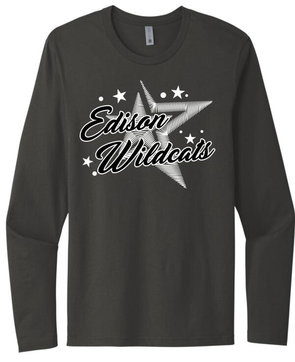Edison Stars Next Level Cotton Long Sleeve Tee