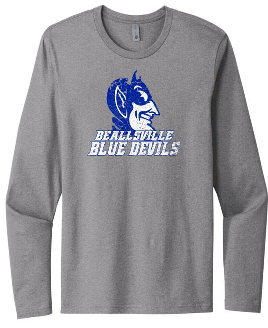Beallsville Blue Devils Next Level Cotton Long Sleeve Tee