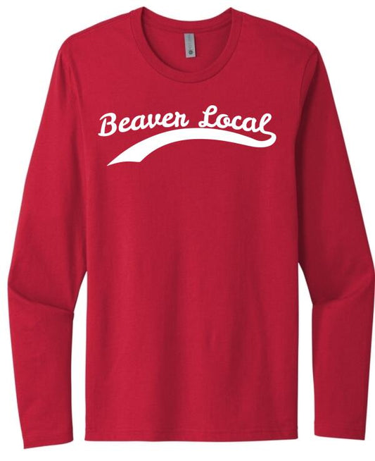 Beaver Local Tail Next Level Cotton Long Sleeve Tee