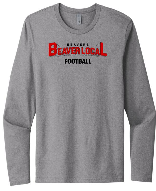Beaver Local Super Beavers with Custom Text Next Level Cotton Long Sleeve Tee