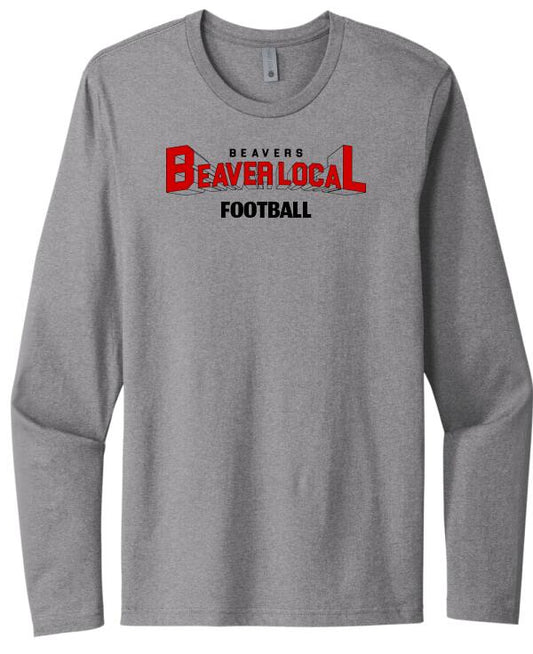 Beaver Local Super Beavers with Custom Text Next Level Cotton Long Sleeve Tee